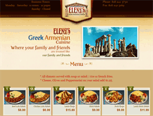 Tablet Screenshot of elenasgreek.com